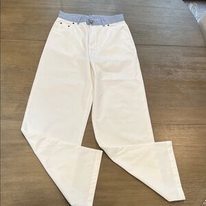 Women's White Wide Leg Pants